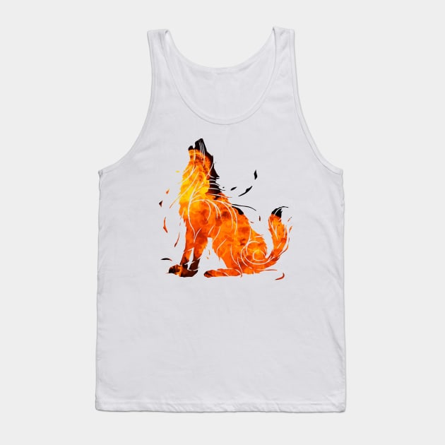 Fire wolf - Fenrir Loki's son Tank Top by MK3